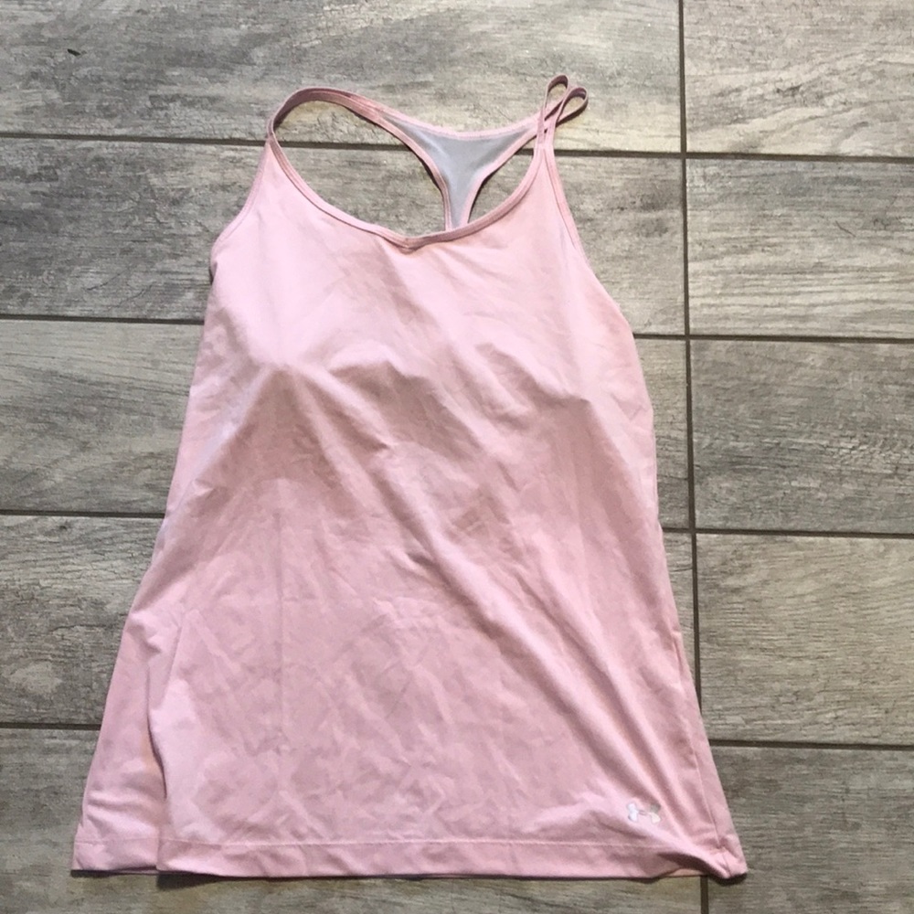 Under armour tank top with built in bra